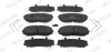 Комплект гальмівних колодок передн, FORD USA EDGE MAZDA CX-5, CX-7, CX-9 MITSUBISHI ECLIPSE CROSS, GRANDIS, L200 / TRITON, OUTLANDER III, PAJERO PININ I, PAJERO SPORT III 1.5-3.7 10.99- FERODO FDB5433 (фото 1)