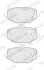 Комплект гальмівних колодок задн, MERCEDES G (W463), GLE (C167), GLE (V167), GLS (X167) 2.0D-4.0H 01.18- FERODO FDB5449 (фото 2)