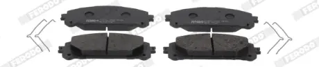 Комплект гальмівних колодок передн, TOYOTA CAMRY, HIGHLANDER, HIGHLANDER / KLUGER, RAV 4 IV, RAV 4 V 2.0-3.5 05.07- FERODO FDB5464