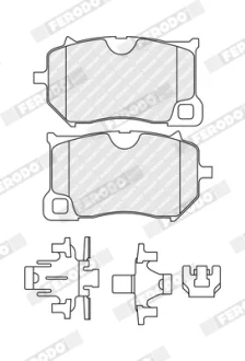 Комплект гальмівних колодок передн, VOLVO S60 III, V60 II, XC60 II POLESTAR POLESTAR 1 2.0/2.0H 03.17- FERODO FDB5486