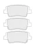 Комплект гальмівних колодок задн, HYUNDAI ELANTRA VII, I20 III 1.6/2.0 03.20- FERODO FDB5509 (фото 1)