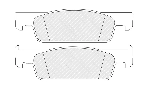 Комплект гальмівних колодок передн, DACIA LOGAN II, SANDERO II RENAULT LOGAN/STEPWAY II, SANDERO/STEPWAY II 0.9-1.6 10.12- FERODO FDB5558 (фото 1)