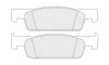 Комплект гальмівних колодок передн, DACIA LOGAN II, SANDERO II RENAULT LOGAN/STEPWAY II, SANDERO/STEPWAY II 0.9-1.6 10.12- FERODO FDB5558 (фото 1)