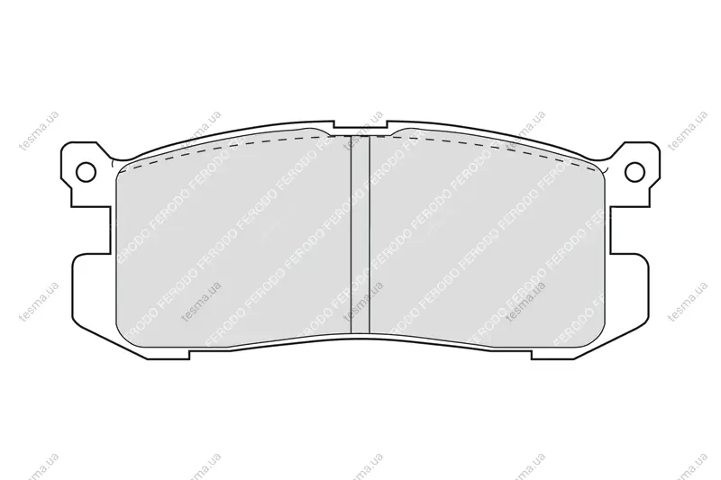 Комплект тормозных колодок, дисковый тормоз FERODO FDB630 (фото 1)