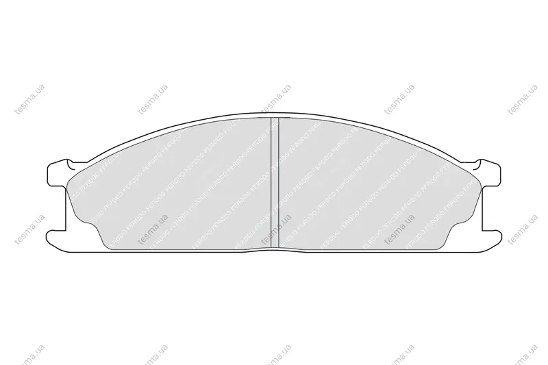 Комплект тормозных колодок, дисковый тормоз FERODO FDB641 (фото 1)