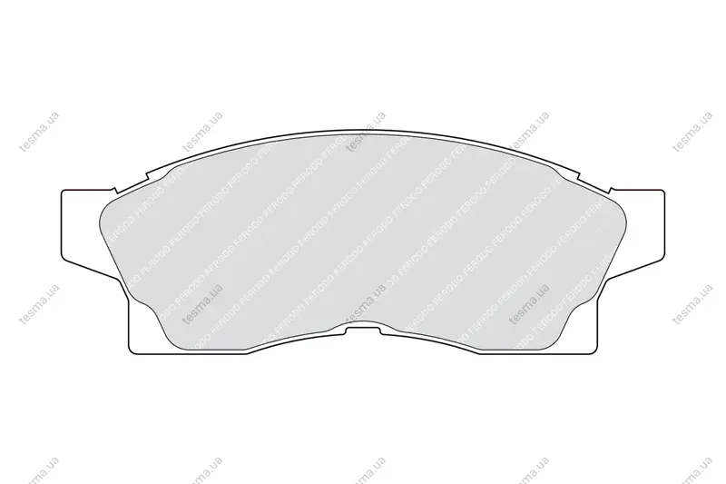 Комплект тормозных колодок, дисковый тормоз FERODO FDB649 (фото 1)