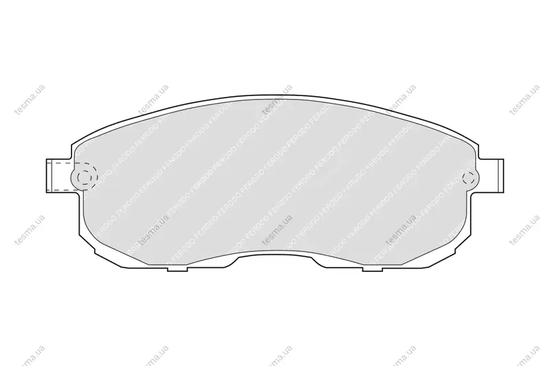 Комплект тормозных колодок, дисковый тормоз FERODO FDB691 (фото 1)