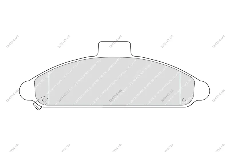 Комплект тормозных колодок, дисковый тормоз FERODO FDB716 (фото 1)