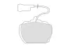 Комплект тормозных колодок, дисковый тормоз FERODO FDB835 (фото 1)