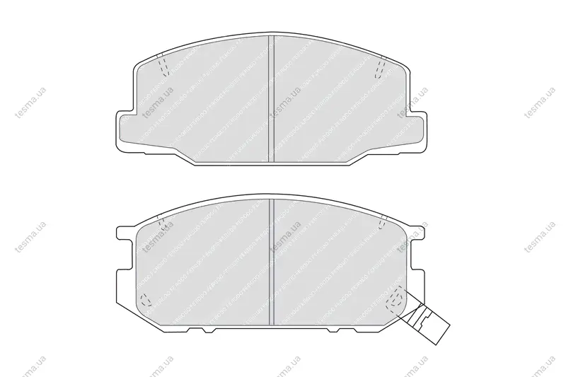 Комплект тормозных колодок, дисковый тормоз FERODO FDB932 (фото 1)