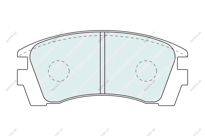 Комплект тормозных колодок, дисковый тормоз FERODO FDB940 (фото 1)