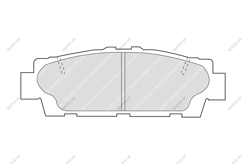 Комплект тормозных колодок, дисковый тормоз FERODO FDB945 (фото 1)
