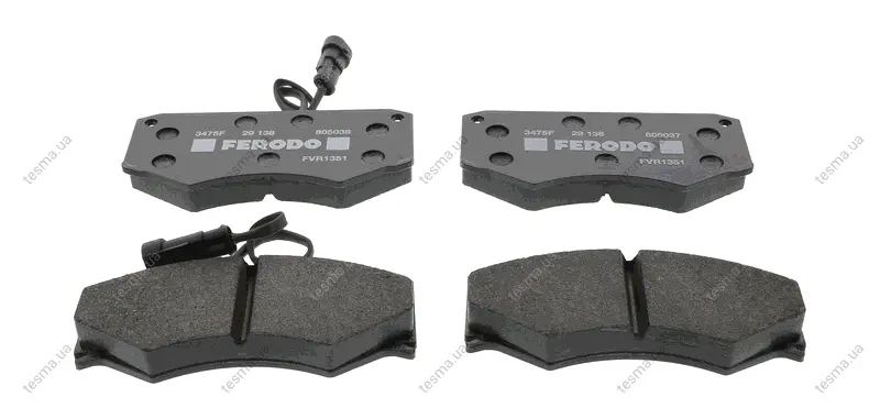 Комплект тормозных колодок, дисковый тормоз FERODO FDB951 (фото 1)