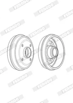 Тормозной барабан FERODO FDR329155