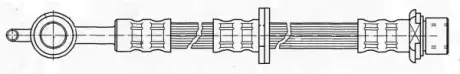 Шланг гальмівний FERODO FHY3052