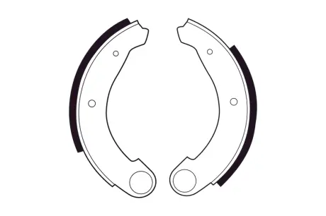 Brake shoes. Колодки тормозные, барабанный тормоз FERODO FSB51