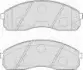 Комплект тормозных колодок, дисковый тормоз FERODO FSL1595 (фото 1)