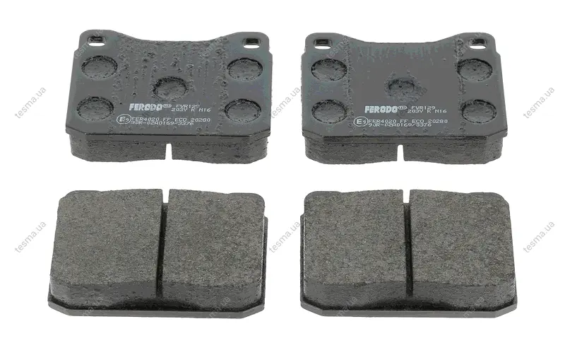 Комплект тормозных колодок, дисковый тормоз FERODO FVR129 (фото 1)