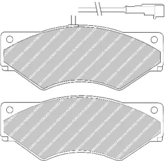 Комплект тормозных колодок, дисковый тормоз FERODO FVR1350