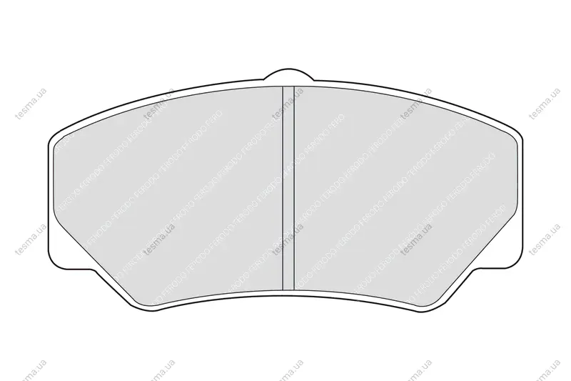 Комплект тормозных колодок, дисковый тормоз FERODO FVR450 (фото 1)