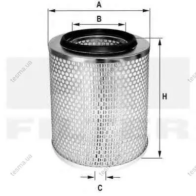 AIR FILTER, PRIMARY FINNED FIL FILTER HP706A (фото 1)