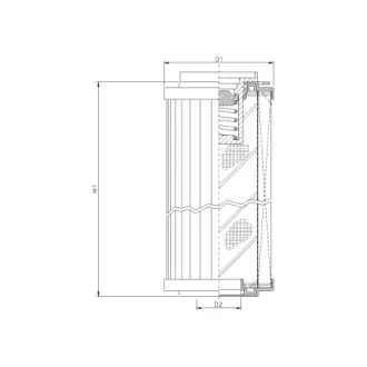 Hydraulic filter, cartridge. Фильтр гидравлический, вставка FILTREC R140C10B