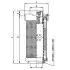 Hydraulic filter, cartridge. Фильтр гидравлический, вставка FILTREC RHR165G10B (фото 1)