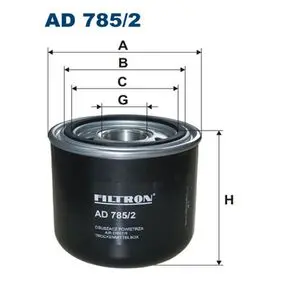 Air dryer, desiccant, Spin-On. Фильтр осушителя воздуха для пневмотормозов FILTRON AD7852
