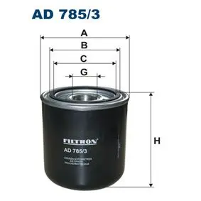 Air dryer, desiccant, Spin-On. Фильтр осушителя воздуха для пневмотормозов FILTRON AD7853