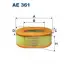 Air filter. Фильтр воздушный FILTRON AE361 (фото 1)
