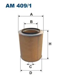 Air filter, primary. Фильтр воздушный, основной FILTRON AM4091
