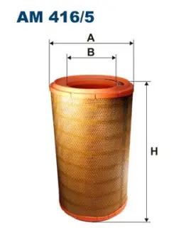 Air filter, primary. Фильтр воздушный, основной FILTRON AM4165