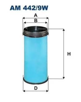Air filter, by-pass. Фильтр воздушный, запасный FILTRON AM4429W