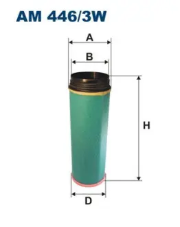 Air filter, by-pass. Фильтр воздушный, запасный FILTRON AM4463W