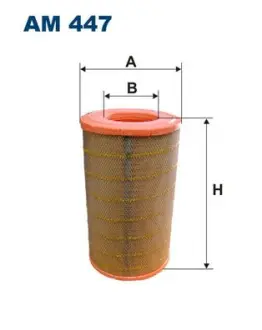 Air filter, primary. Фильтр воздушный, основной FILTRON AM447