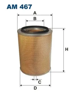 Air filter, primary. Фильтр воздушный, основной FILTRON AM467