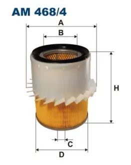 Air filter, finned. Фильтр воздушный с крыльчаткой FILTRON AM4684