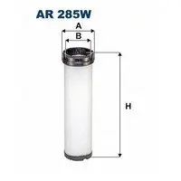 Air filter, by-pass. Фильтр воздушный, запасный FILTRON AR285W