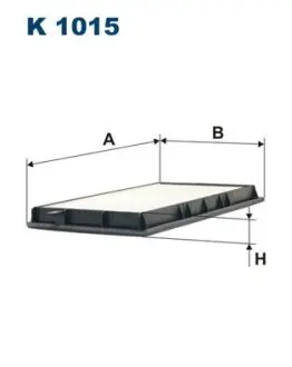 Cabin air filter, element. Фильтр салона, кондиционера, воздушный, элемент FILTRON K1015