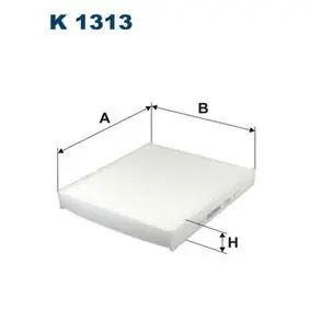 Cabin air filter, element. Фильтр салона, кондиционера, воздушный, элемент FILTRON K1313