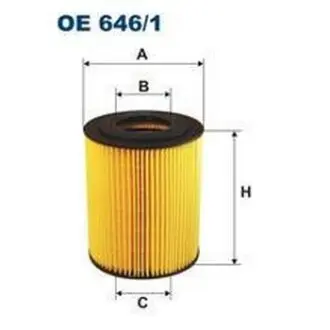 Oil filter, cartridge. Фильтр масляный, вставка FILTRON OE6461