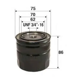 Oil filter, Spin-On. Фильтр масляный, накручиваемый FILTRON OP530