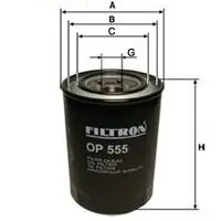 Oil filter, Spin-On. Фильтр масляный, накручиваемый FILTRON OP555