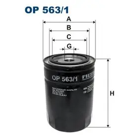 Oil filter, Spin-On. Фильтр масляный, накручиваемый FILTRON OP5631