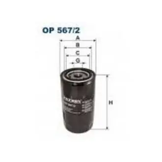 Oil filter, Spin-On. Фильтр масляный, накручиваемый FILTRON OP5672