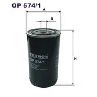 Oil filter, Spin-On. Фильтр масляный, накручиваемый FILTRON OP5741