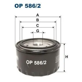 Oil filter, Spin-On. Фильтр масляный, накручиваемый FILTRON OP5862