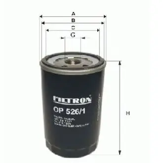 Oil filter Spin-On, Фильтр масляный, накручиваемый FILTRON OP593