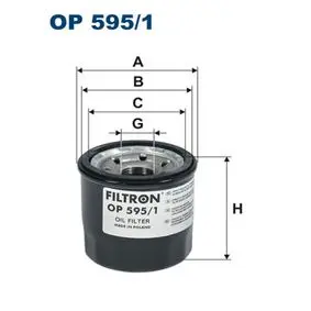 Oil filter, Spin-On. Фильтр масляный, накручиваемый FILTRON OP5951