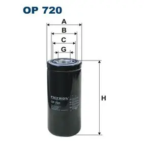 Hydraulic filter, Spin-On. Фильтр гидравлический, накручиваемый FILTRON OP720